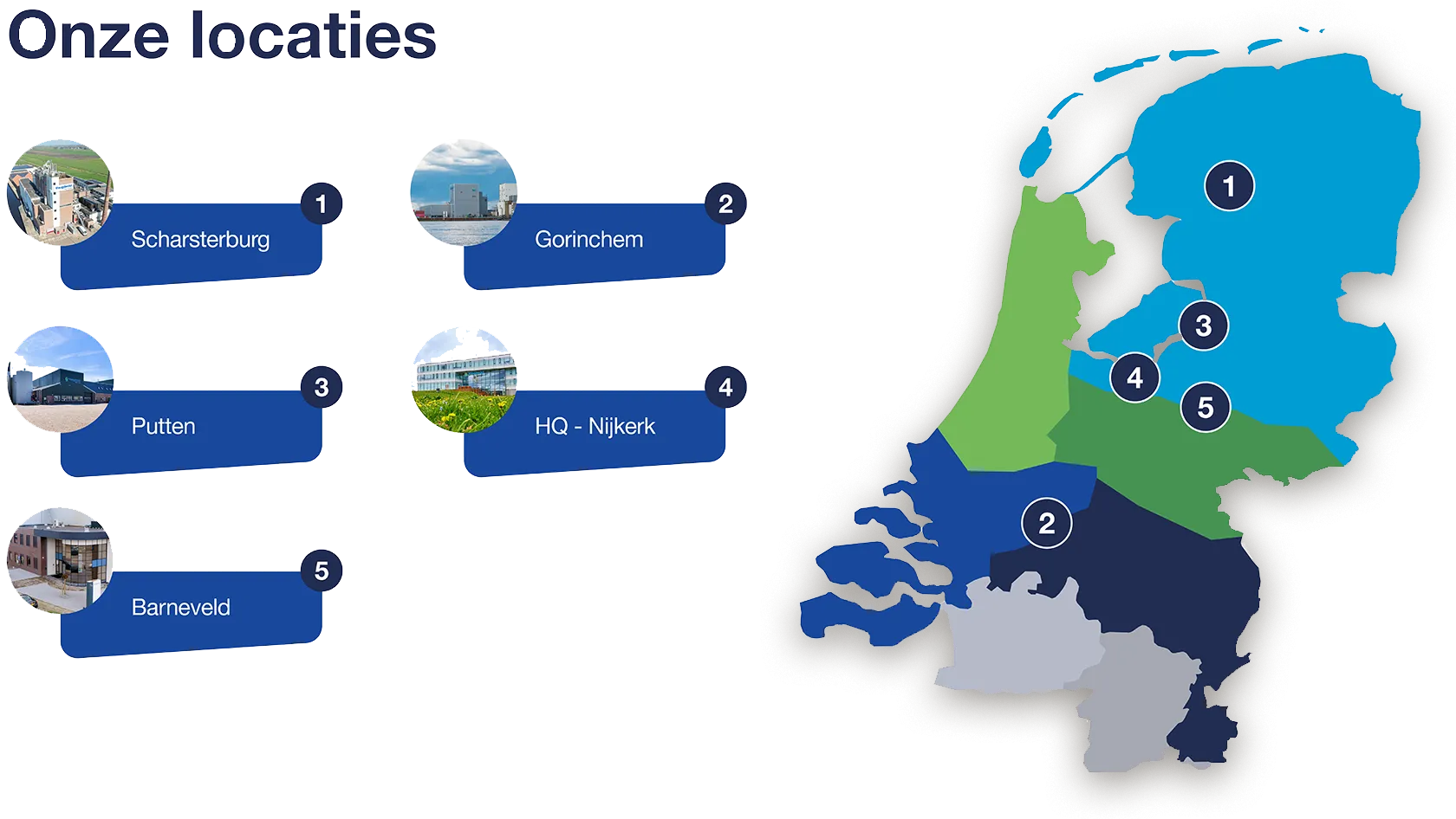 Onze locaties