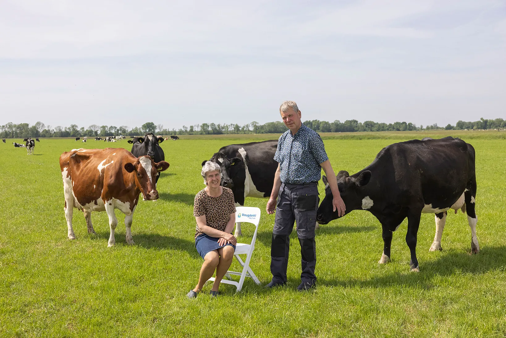 Joke and Evert van Dijk owner dairy farm