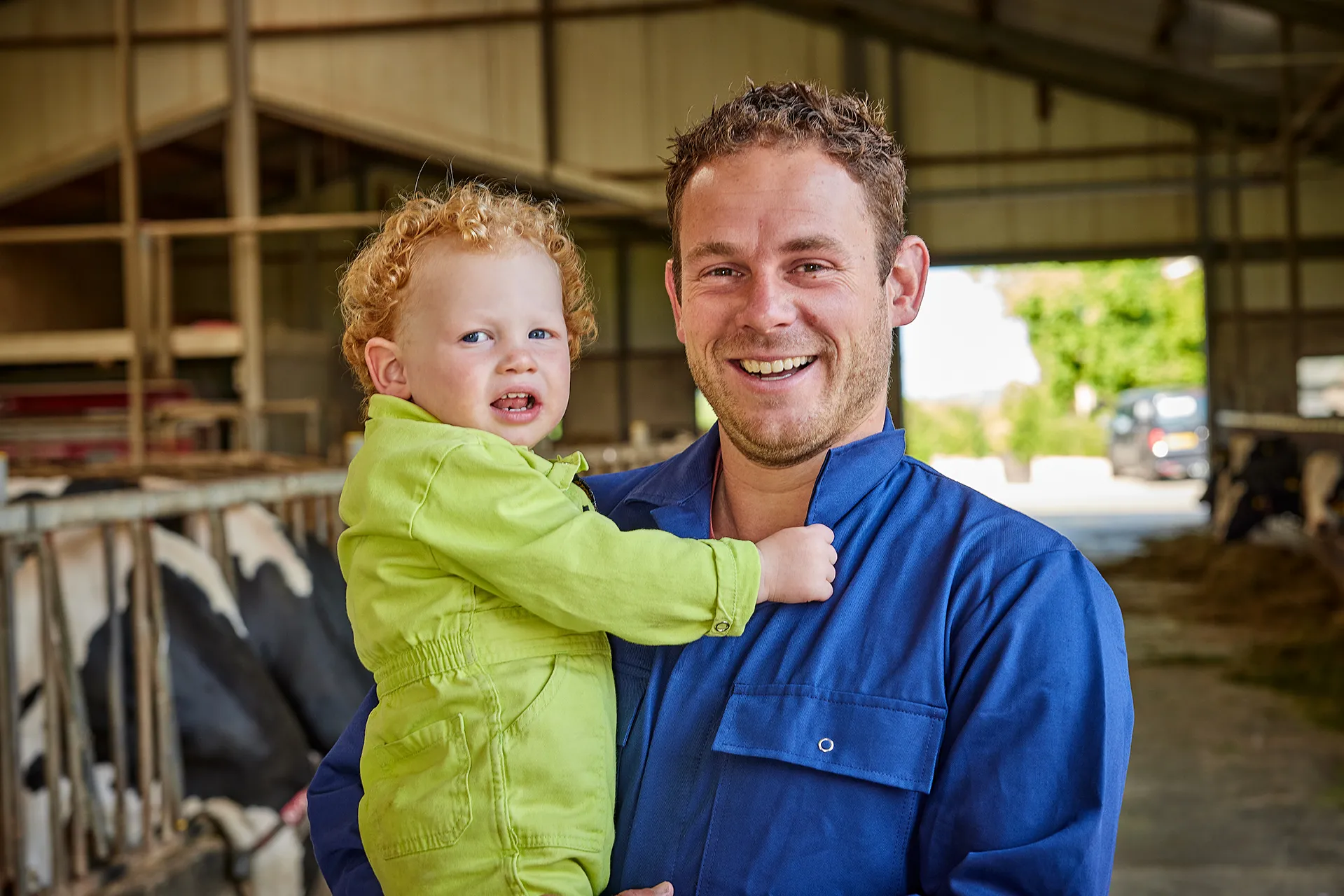 Pieter Snoek met zoon
